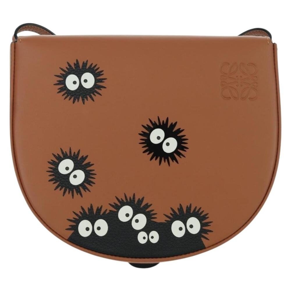 Loewe Ghibli's Totoro Soot Sprites Dust Bunny Heel Bag A661v01x05 Brown